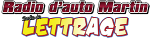 radio auto martin lettrage logo